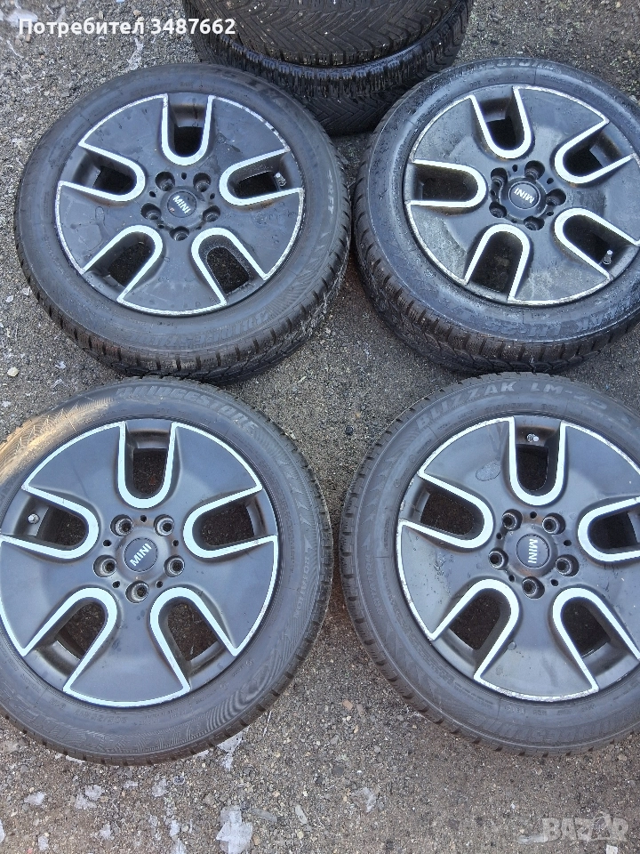 17цола оригинални за МИНИ КУПЪР и BMW 5×120 ет 50 ц.72.1м. 7J ×17, снимка 1