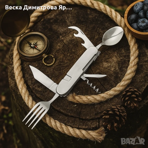 Мултифункционално ножче 6 в 1 – Всичко, от което се нуждаеш на открито, снимка 1