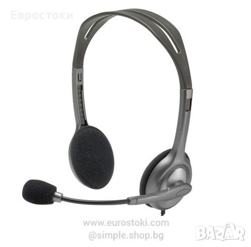 Слушалки Logitech H111, микрофон Noise-cancelling, mini Jack 3.5 mm, снимка 1