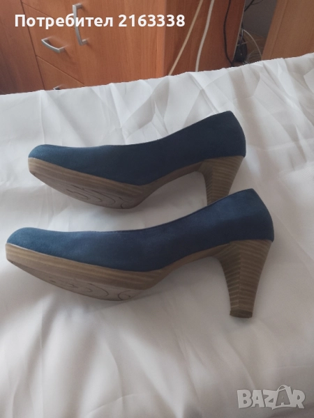 Сини обувки на MARCO TOZZI , велур,, снимка 1