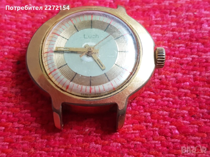 Часовник с позлата , снимка 1