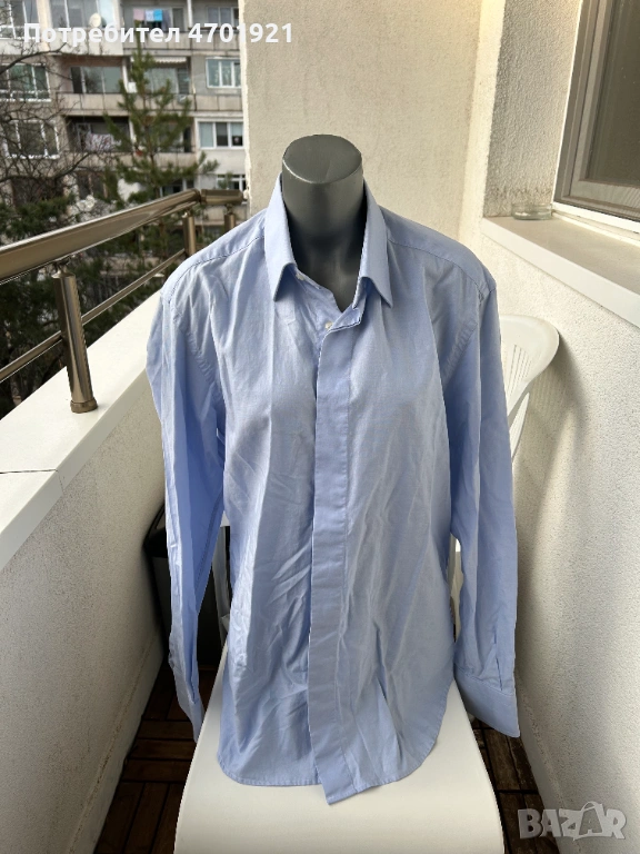 Мъжка синя риза МОNNI, снимка 1