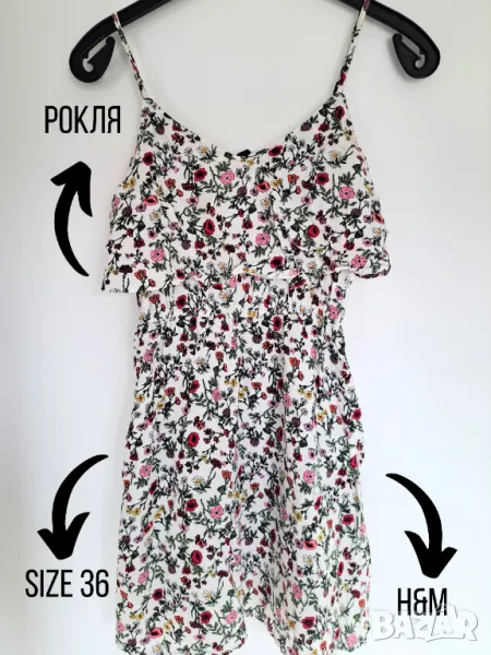 Лятна рокля на цветя, снимка 1