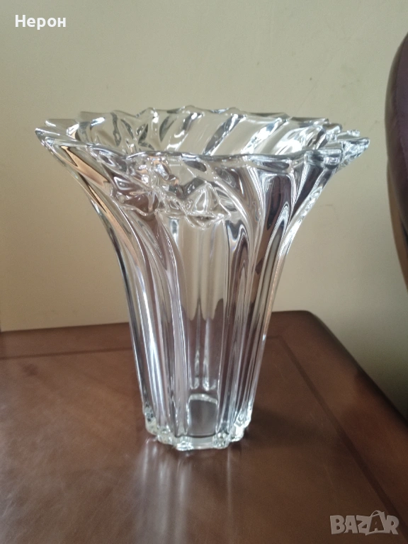Кристална/стъклена ваза голяма нова, снимка 1