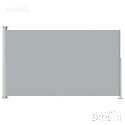 vidaXL Прибираща се дворна странична тента, 200x300 см, сива（SKU:317900, снимка 1