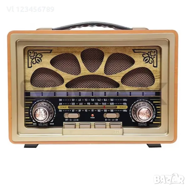 Ретро радио  с FM, AM и SW3, MP3, Bt -  Мeier M-2022, снимка 1