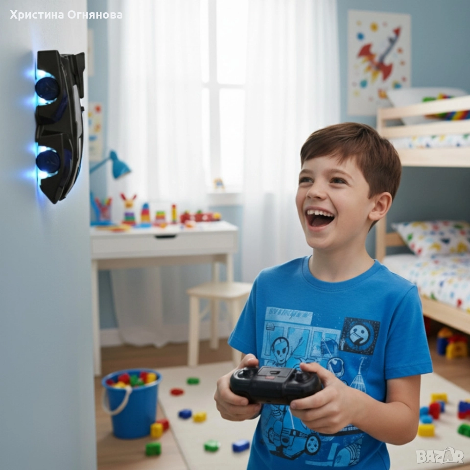 Антигравитационна каскадьорска кола – кара по стени, таван и под Stunt Car 360°, снимка 1