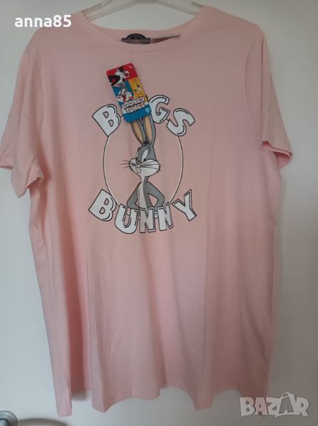 Розова тениска с Бъгс Бъни 3ХЛ, снимка 1