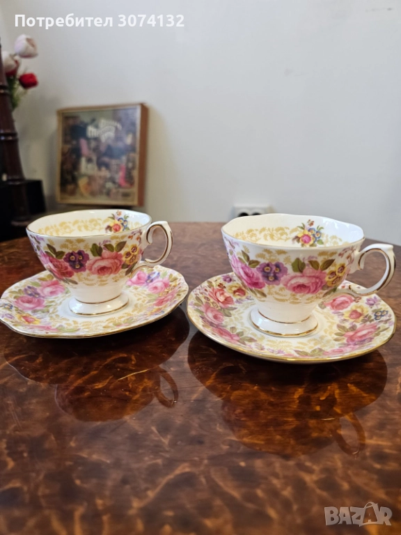 Чаши за кафе от костен порцелан, снимка 1