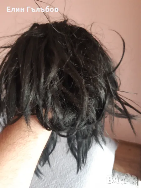 Перука, черна синтетична, снимка 1