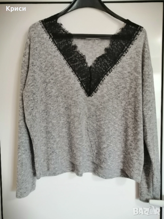 Зимен Кроптоп с дантела, снимка 1