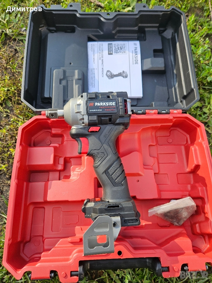 Акумулаторен ударен гайковерт с наковалня 1/2 Parkside PDSSAP 20-Li D3, снимка 1