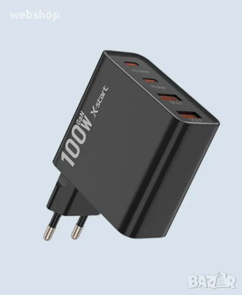 Мощен Адаптер за Бързо зареждане 100W с 4 порта, Quick Charge , снимка 1