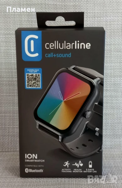 Смарт часовник Cellularline ION черен, снимка 1