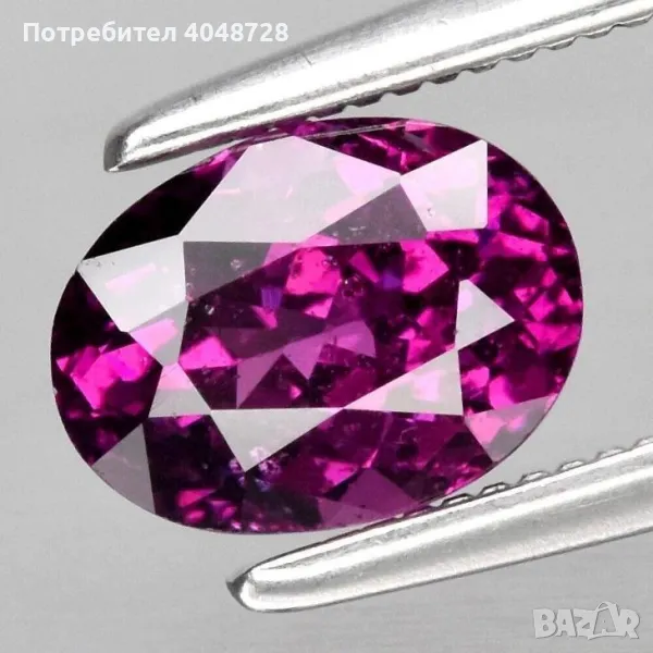 Естествен инвестиционен родолит гранат 1.08ct., снимка 1