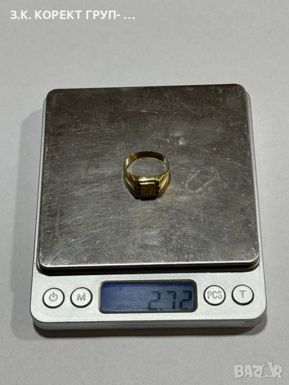 Мъжки златен пръстен 14К, снимка 1