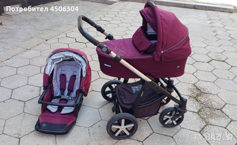 Количка 2в1 Baby Design Husky Violet, снимка 1