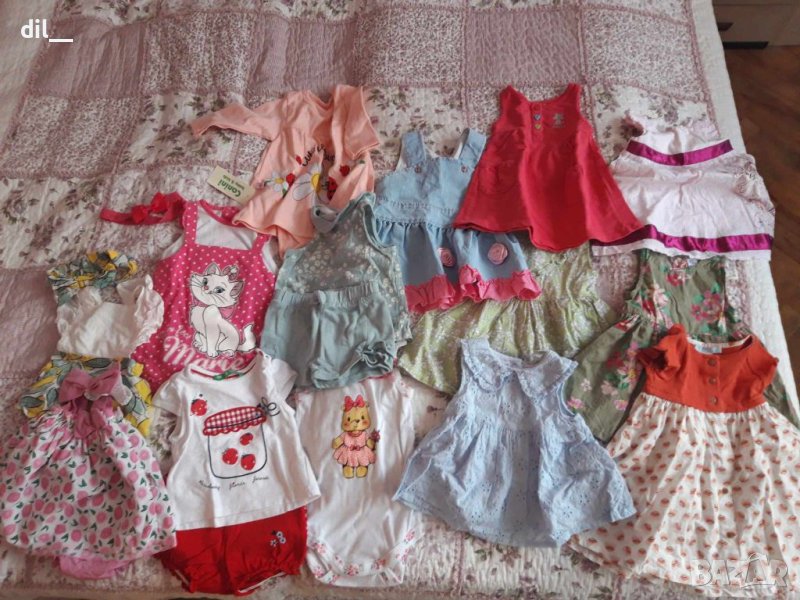 ЛОТ бебешки летни дрехи за момиче бодита рокли, снимка 1