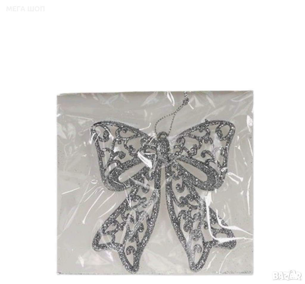 Коледна украса за елха - Блестяща панделка, снимка 1