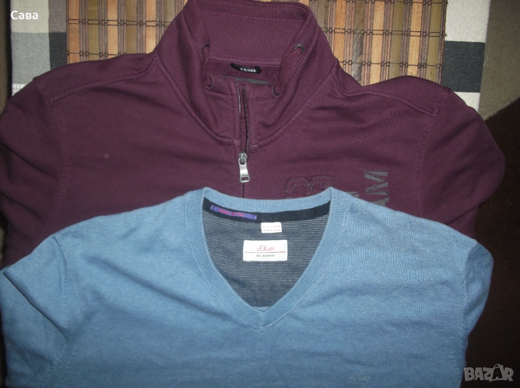 Ватирано горнище и пуловер S.OLIVER  мъжки,2-3ХЛ, снимка 1