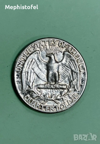 1/4 долар (Quarter) 1964 г, САЩ - сребърна монета, снимка 1