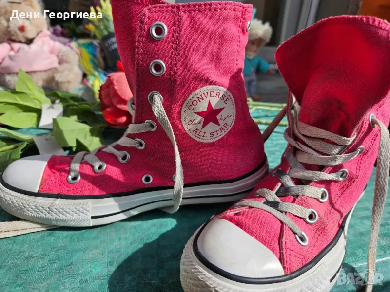 Converse All Stars високи розови кецове , снимка 1