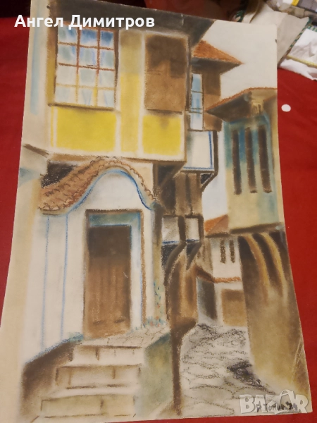 Р. Томов пастел картина , снимка 1