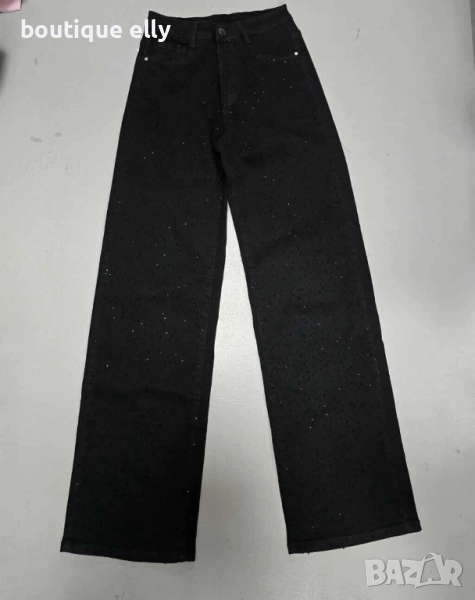 дамски дънки с камъчета, снимка 1