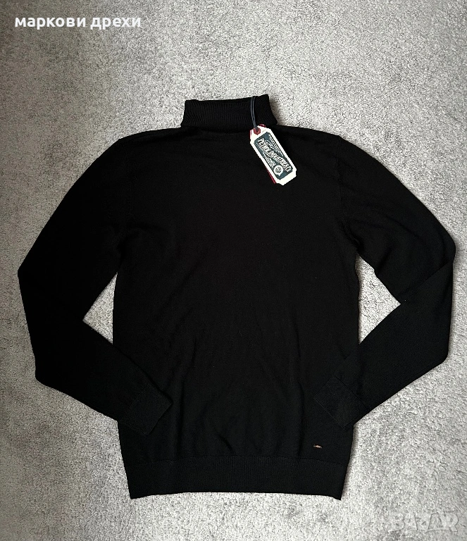 Petrol Industries Пуловер в Антрацитно Черно M, снимка 1