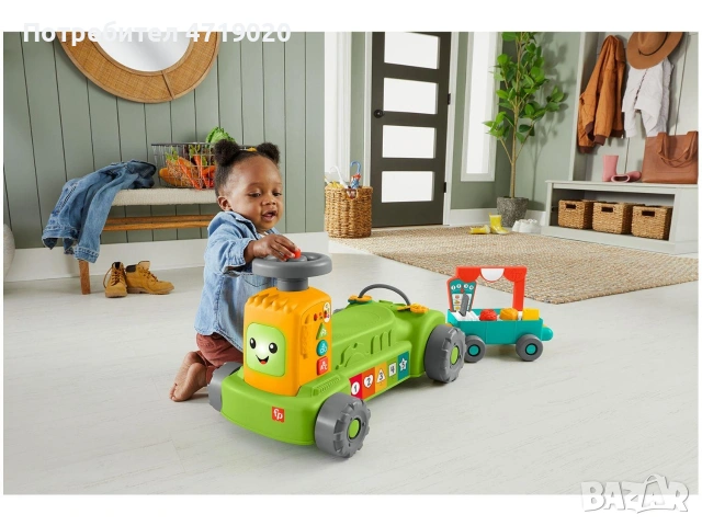 трактор с ремарке на fisher price тип тротинетка, снимка 3 - Други - 54180180