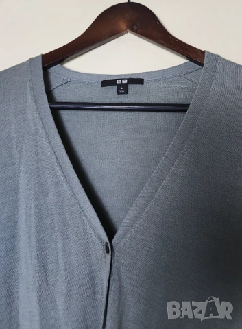 Жилетка пуловер Uniqlo каки, снимка 2 - Блузи с дълъг ръкав и пуловери - 54136865