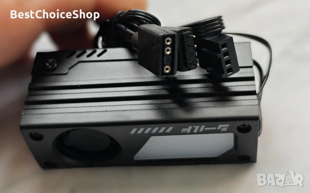 ARGB M.2 SSD охладител с 20mm PWM вентилатор, премиум алуминиев дизайн за M.2 2280, снимка 7 - Други - 53398205