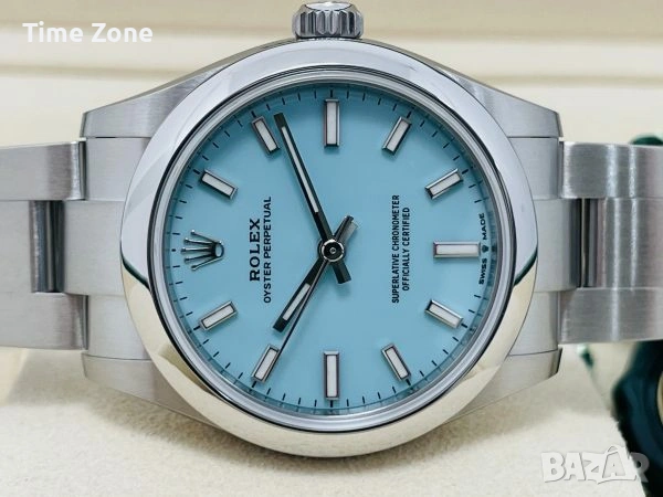 Rolex Oyster Perpetual 36mm Steel Light Blue Dial Automatic Дамски Различни Цветове, снимка 4 - Дамски - 54043736