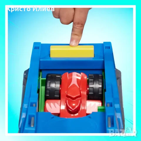 Писта влекач Автовоз Камион с 2 колички PJ Masks Пижама маски Hasbro , снимка 7 - Коли, камиони, мотори, писти - 47889624