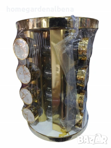 Home & Garden by Albena – Стилен органайзер за подправки SD232, 8 контейнера, снимка 2 - Аксесоари за кухня - 54042399