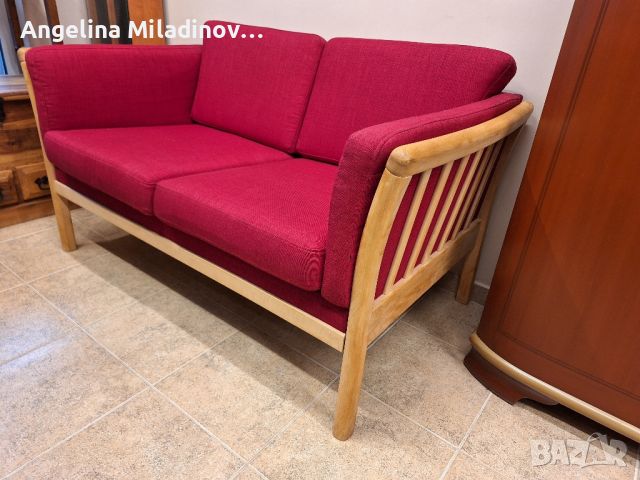диван двойка с дъбова основа , снимка 6 - Дивани и мека мебел - 45388002