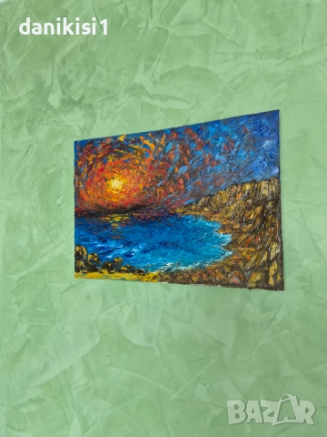 Авторска картина маслени бои, снимка 7 - Картини - 52426099