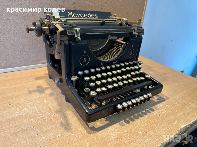 стара пишеща машина "MERCEDES Modell 5", снимка 5 - Антикварни и старинни предмети - 54126670