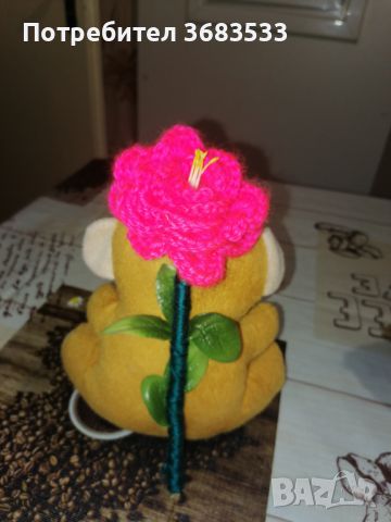 Ръчно изработени Плетени цветя, снимка 2 - Изкуствени цветя - 45437617
