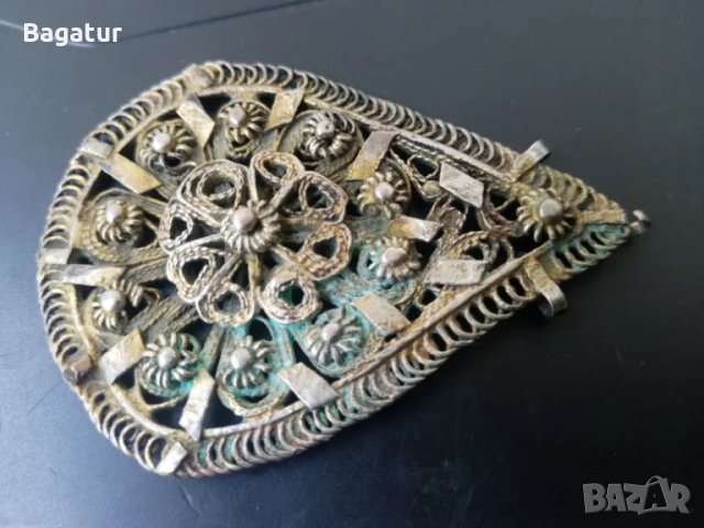 Възрожденски накит филигран,позлата,сачан,челник,гранулация , снимка 7 - Антикварни и старинни предмети - 50071667