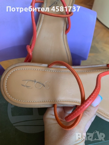 Сандали Cos естествена кожа, 39 размер, нови, снимка 3 - Сандали - 51613860