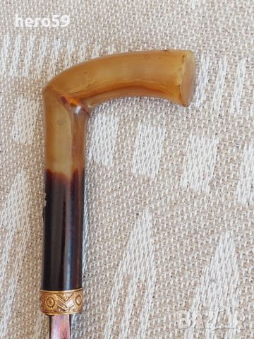 Много рядък бастун с тристранно острие с клеймо"Толедо"дръжка от рог, снимка 13 - Антикварни и старинни предмети - 46262482