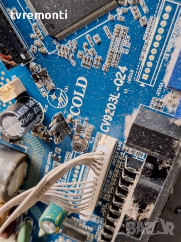 Платка MAIN AV CV9203L-Q24 за 28-инчов телевизор SANG Модел LE-2822 с дисплей CX275DLEDM, снимка 2 - Части и Платки - 52343385