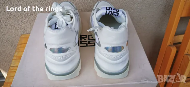 Oригинални дамски маратонки с кожа и неопрен SERGIO ROSSI - 36 номер, снимка 4 - Маратонки - 49958492