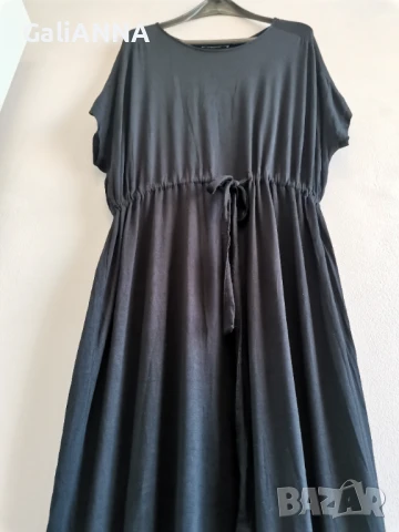 ДЪЛГА СТРАХОТНА ЧЕРНА РОКЛЯ 3XL, снимка 2 - Рокли - 50927076