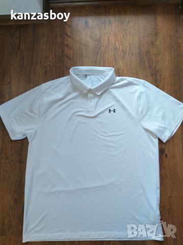 Under Armour Performance Textured 3.0 Polo Shirt - страхотна мъжка тениска КАТО НОВА 2ХЛ, снимка 4 - Тениски - 46351590