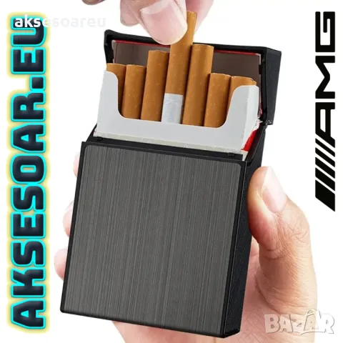 Нова метална кутия табакера с магнитен капак за 80 мм стандартни цигари модна за подарък стилна , снимка 8 - Табакери - 50222861