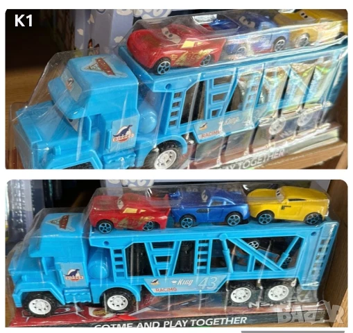 Автовоз с колички МакКуин Колите, McQueen The Cars