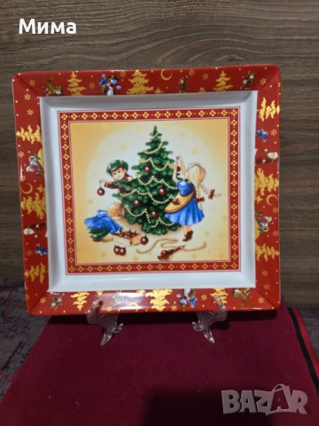 Красиво порцеланово плато на марката Villeroy & Boch