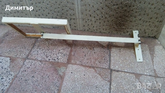 Метална подвижна помощна маса плот за монтаж на стена , снимка 3 - Антикварни и старинни предмети - 53722962